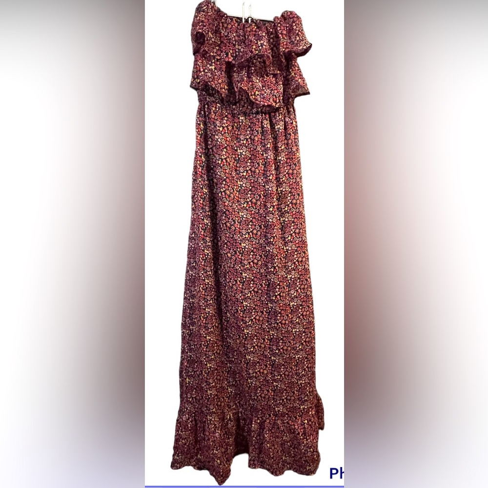 Vintage strapless summer dress